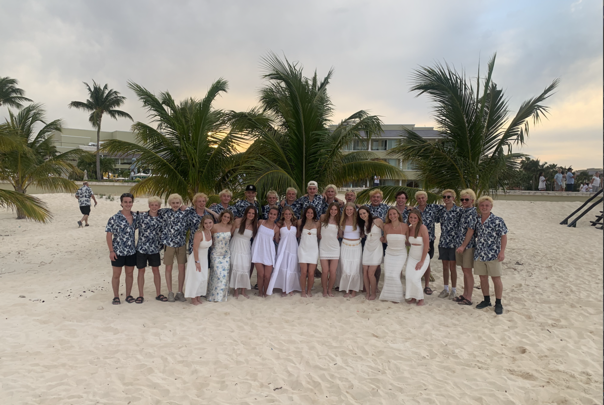 The senior trip to Mexico with all of our friends was really fun. 